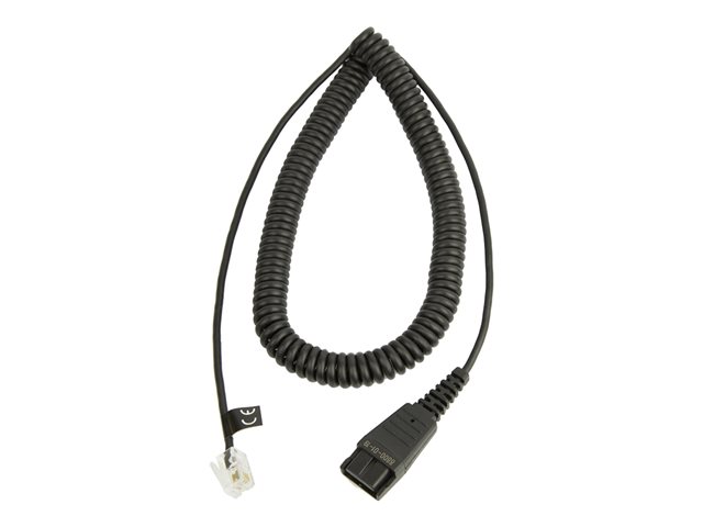 JABRA QD Cord to RJ9 for Nortel 8800-01-19