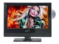 Supersonic SC-1312 13.3INCH Diagonal Class LED-backlit LCD TV with built-in DVD player 