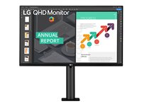 LG Ergo 27BN88Q-B LED monitor 27INCH 2560 x 1440 QHD IPS 350 cd/m² 1000:1 HDR10 5 ms 