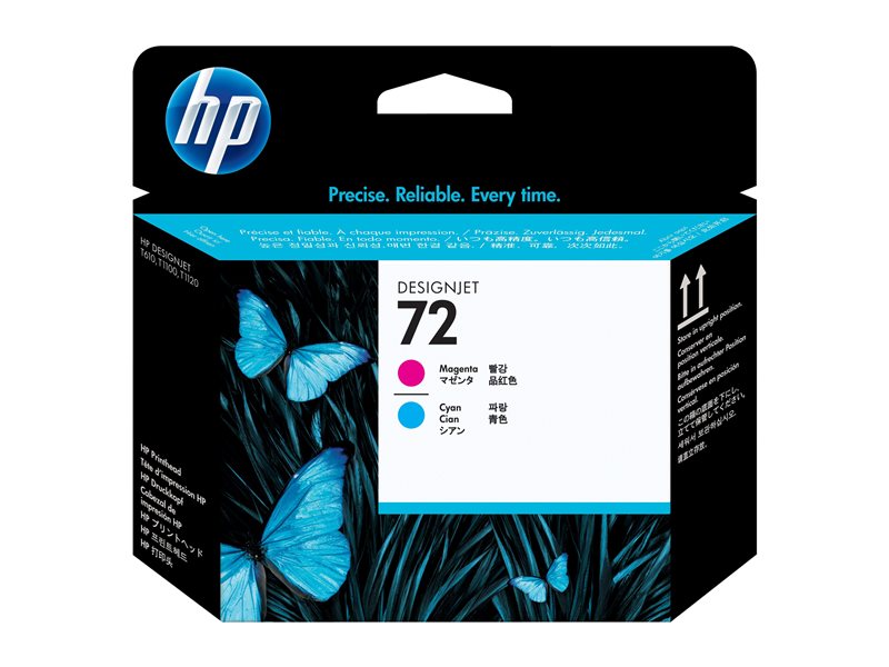 HP NO72 TETE D IMPRESSION CYAN