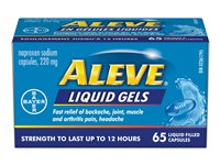 Aleve Liquid Gels Capsules - 220mg - 65s