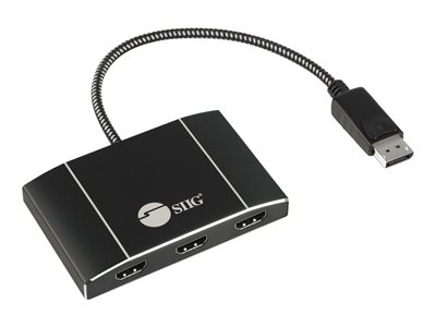 SIIG 1x3 Triple 4K DisplayPort 1.4 to HDMI MST Hub Splitter