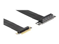 Delock Riser Card PCI Express x4 male to x4 slot 90° angled with cable 60 cm