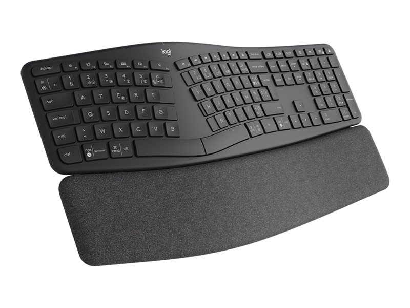 Logitech ERGO K860 - Tastatur - kabellos - 2.4 GHz, Bluetooth 5.0 - QWERTZ - Deutsch