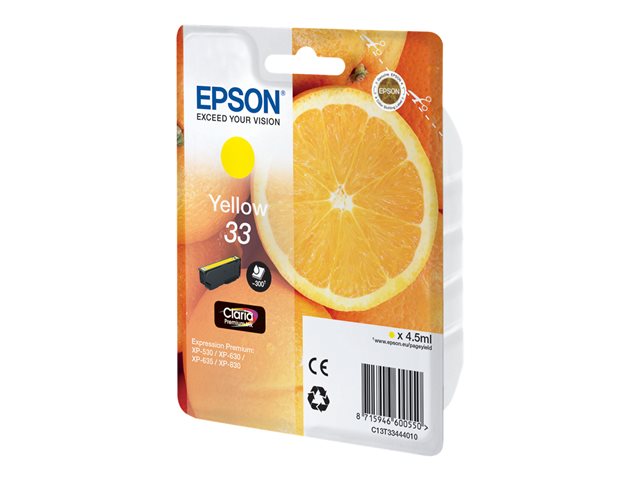 Epson 33 Yellow Original Ink Cartridge