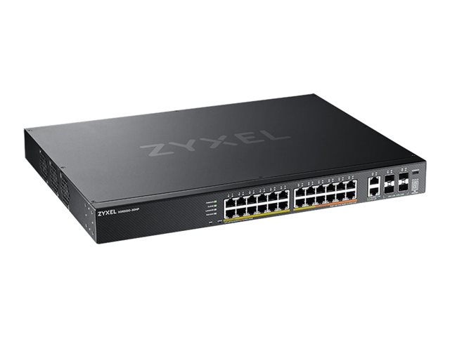 Zyxel XGS2220 Series XGS2220-30HP - commutateur - accs GbE L3 24 ports, NebulaFLEX Cloud, avec 6 liaisons montantes 10G - 30 ports - Gr - Montable sur rack