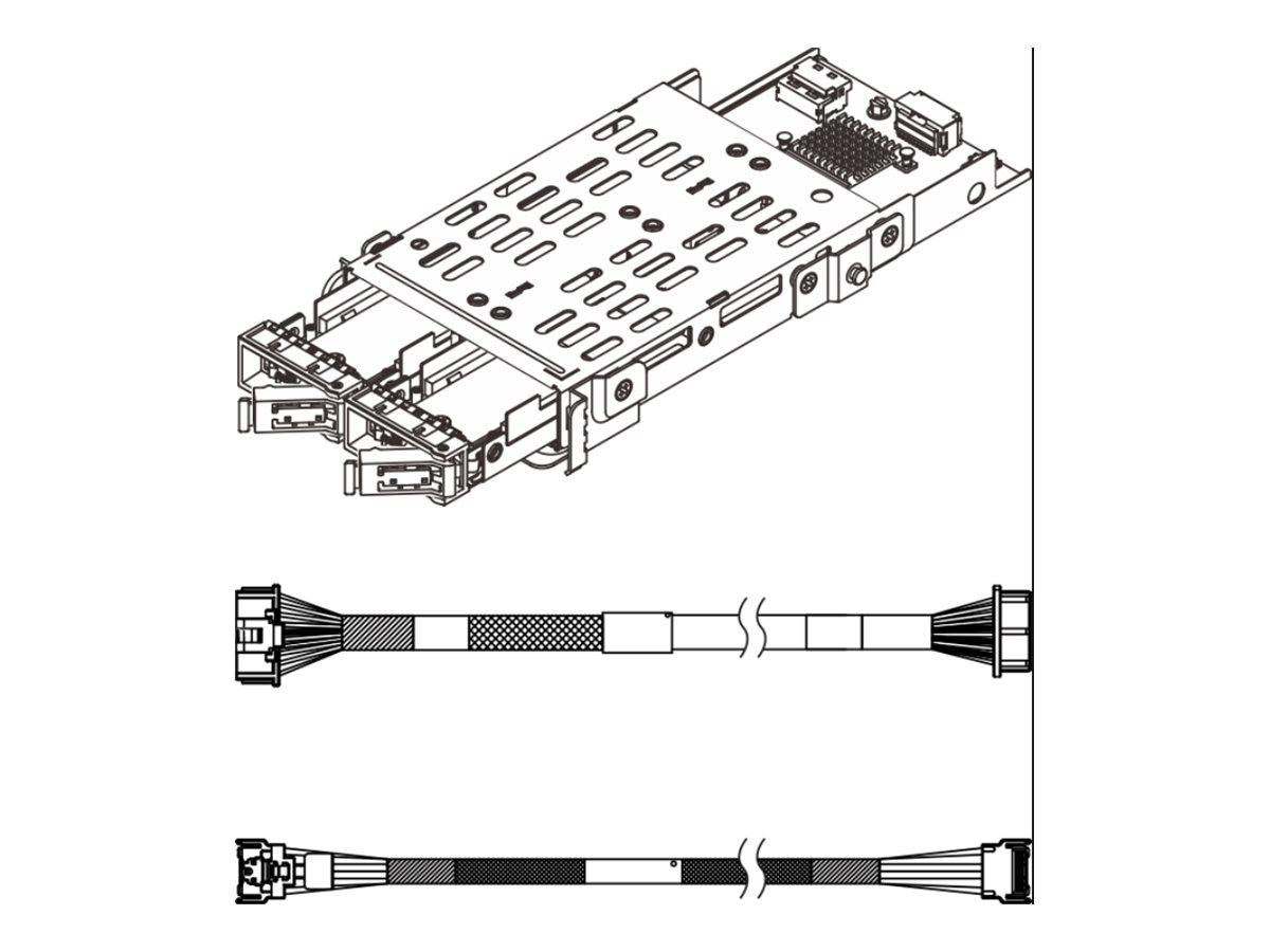 Lenovo - M.2 RAID B540p 2HS SATA/NVMe Kit