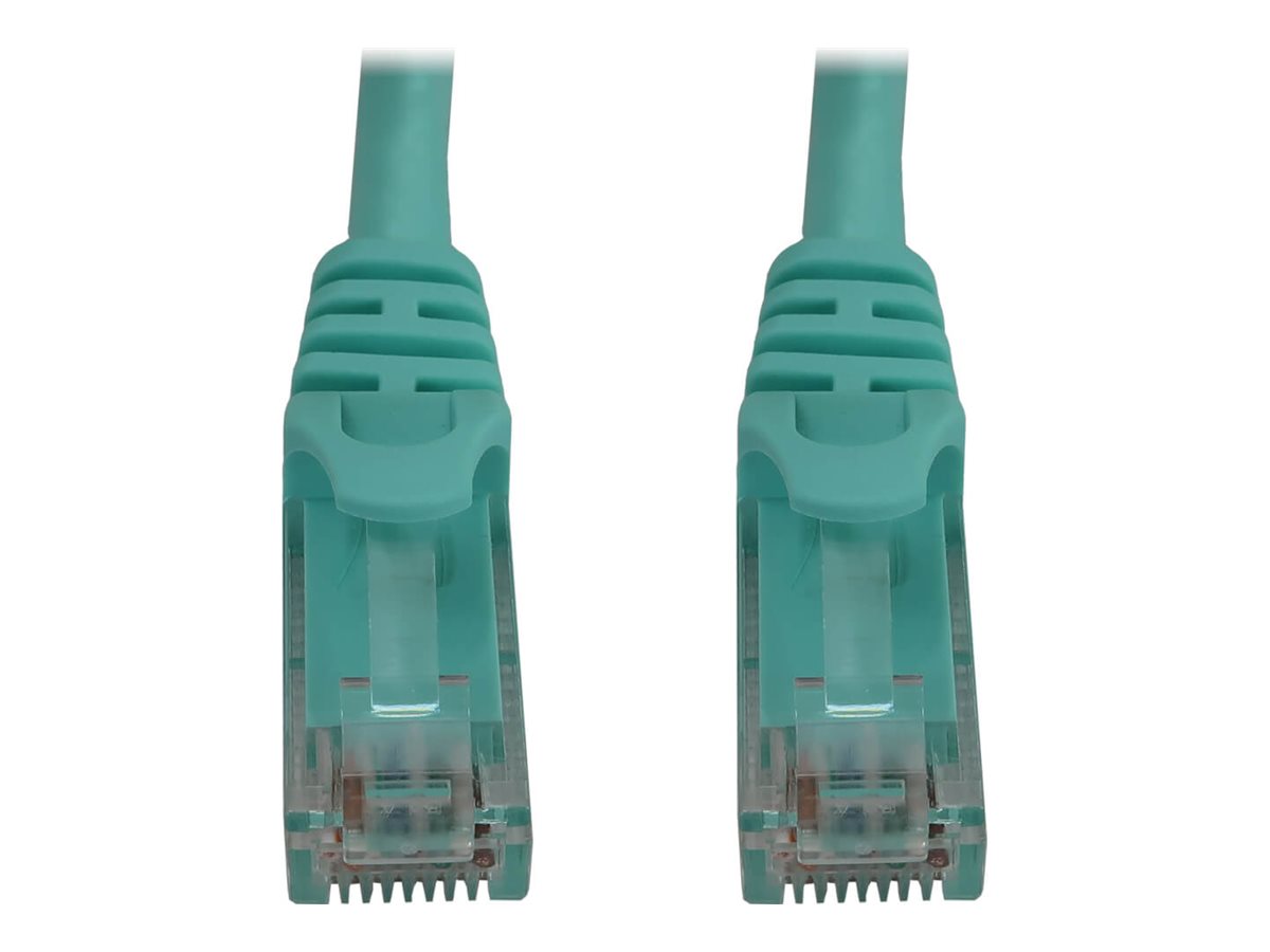 Eaton Tripp Lite Series Cat6a 10G Snagless Molded UTP Ethernet Cable (RJ45 M/M), PoE, Aqua, 6 ft. (1.8 m)
