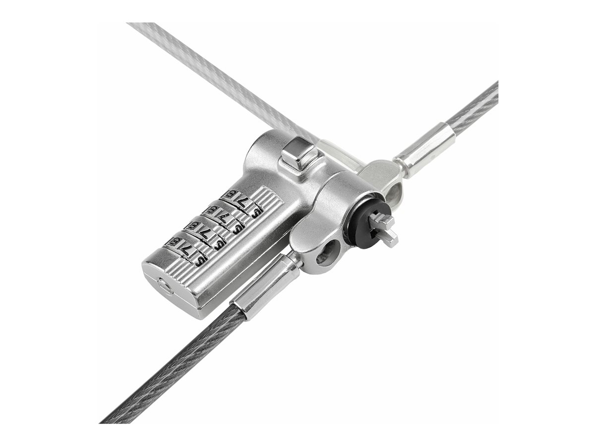 StarTech.com Serialized Laptop Lock, Works w/Noble Wedge/Nano/K-Slot - bezpečnostní kabelový zámek - univerzální - kompatibilní s TAA – foto 6