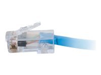 C2G 25ft Cat6 Non-Booted UTP Unshielded Ethernet Network Patch Cable - Plenum CMP-Rated - Blue (TAA Compliant)