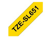 BROTHER TZeSL651 tape Black on Yellow