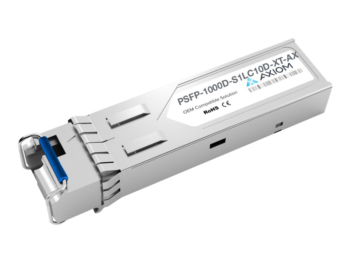 Axiom - SFP (mini-GBIC) transceiver module (equivalent to: Perle PSFP-1000D-S1LC10D-XT)