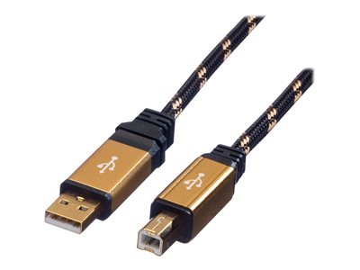 ROLINE GOLD USB 2.0 Kabel Typ A-B 3,0m