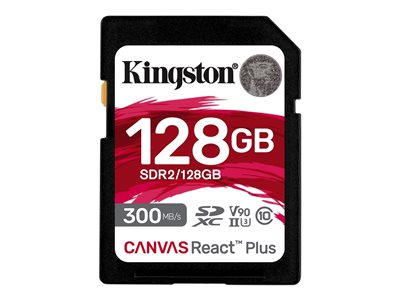 KINGSTON 128GB Canvas React Plus SDXC - SDR2/128GB