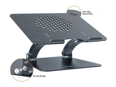 mbeat Stage S6 notebook stand adjustable Product shot Left-angle 79150