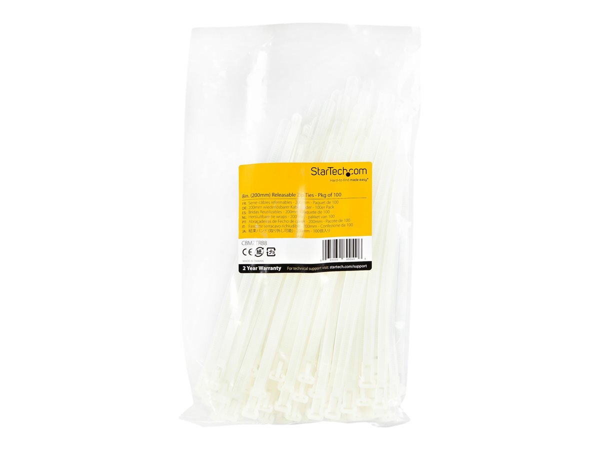 8  Reusable Cable Ties Nylon 100 Pack – foto 2
