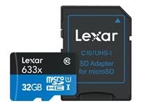 Lexar High-Performance 633x MicroSD Card - 32GB - LSDMI32GBBNL633A