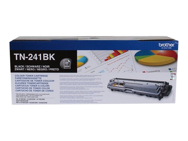 Image of Brother TN241BK - black - original - toner cartridge