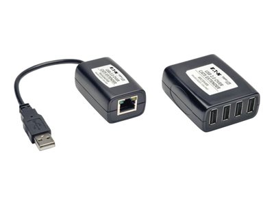 Tripp Lite 4-Port USB 2.0 Over Cat5 Cat6 Video Extender Hub Kit Transmitter & Receiver 164'