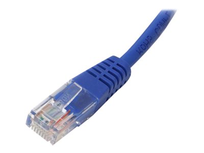 StarTech.com Cat5e Ethernet Cable - 3 ft - Blue - Patch Cable - Molded Cat5e Cable - Short Network Cable - Ethernet Cord - Cat 5e Cable - 3ft (M45PATCH3BL)