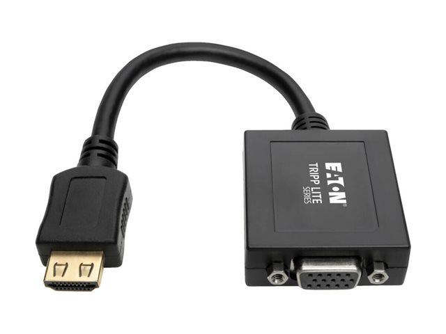 Eaton Tripp Lite Series HDMI to VGA with Audio Converter Cable Adapter for Ultrabook/Laptop/Desktop PC, (M/F), 6-in. (15.24 cm)