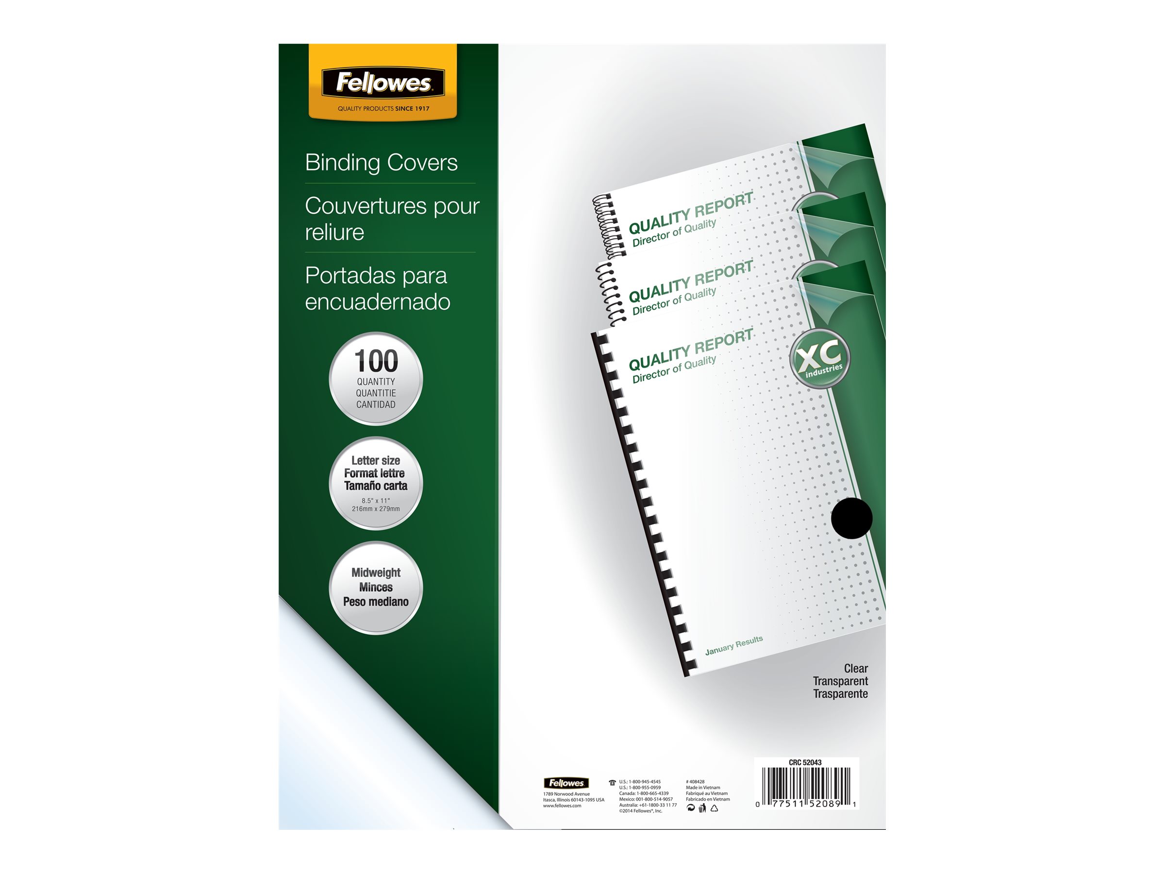 Fellowes Crystals - Polyvinyl chloride (PVC)