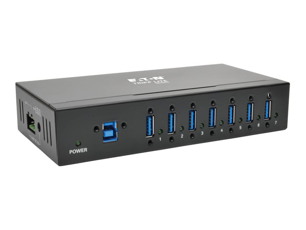 Tripp Lite 7-Port USB 3.0 Hub SuperSpeed with Dedicated 2A USB Charging iPad Tablet Metal