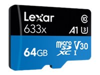 Lexar High-Performance 633x MicroSD Card - 64GB - LSDMI64GBBNL633A