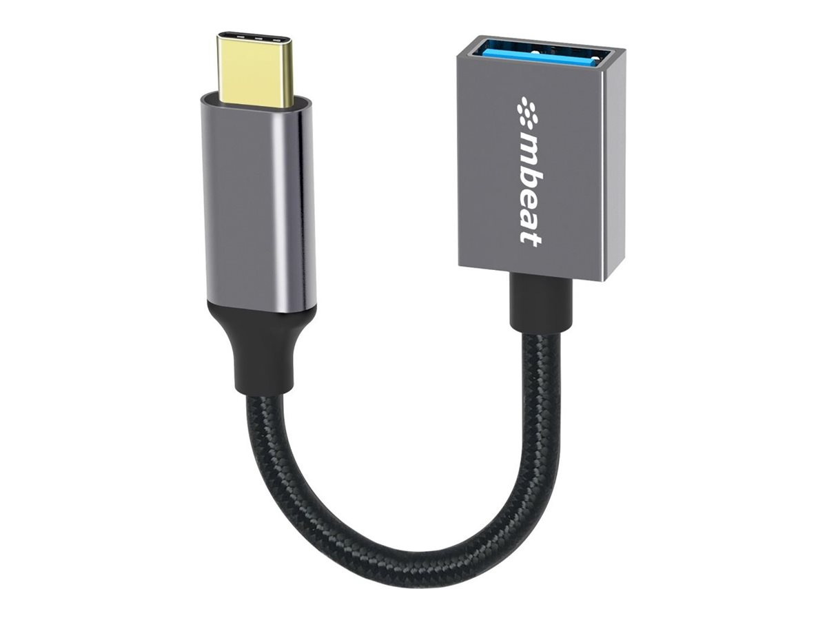 mbeat ToughLink USB-C adapter USB-C to USB Type A 15 Product shot Right-angle 79850