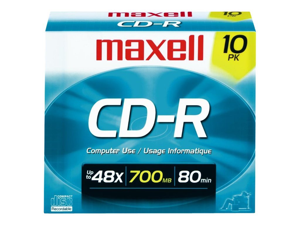 maxell CD-R 80 10枚セット MAXELL CD-R Recordable Discs 10 Pack - 700MB - 80 Min - 1X