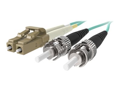 Belkin 3M Fiber Optic Cable; 10GB Aqua Multimode LC/ST Duplex, 50/125 OM3
