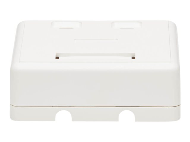 Tripp Lite Surface-Mount Box for Keystone Jacks - 2 Ports, White - Surface mount box - white - 2 ports