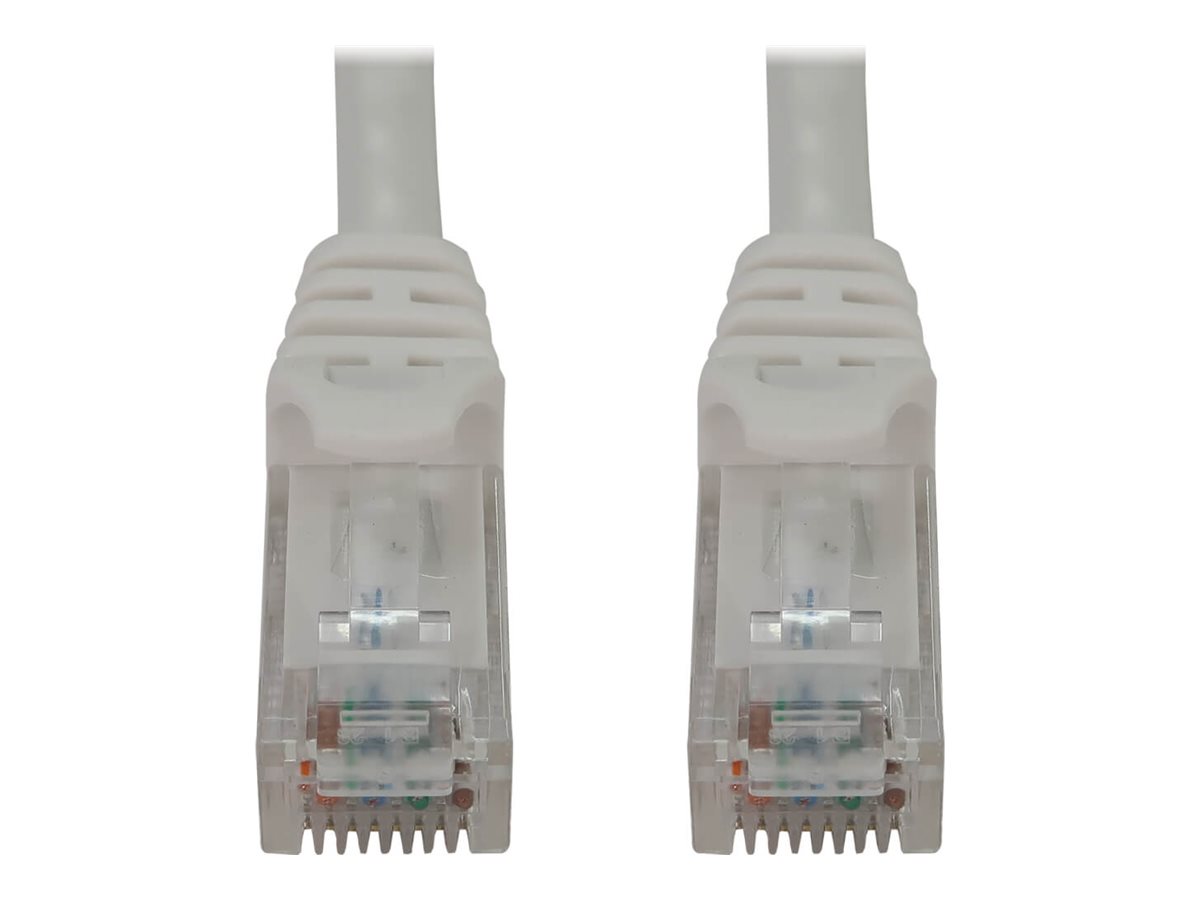 Eaton Tripp Lite Series Cat6a 10G Snagless Molded UTP Ethernet Cable (RJ45 M/M), PoE, White, 6 in. (15 cm)