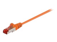 MicroConnect CAT 6 Foldet uskærmet snoet par (F/UTP) 1.5m Netværkskabel Orange