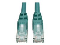 Eaton Tripp Lite Series Cat6 Gigabit Snagless Molded (UTP) Ethernet Cable (RJ45 M/M), PoE, Green, 20 ft. (6.09 m)