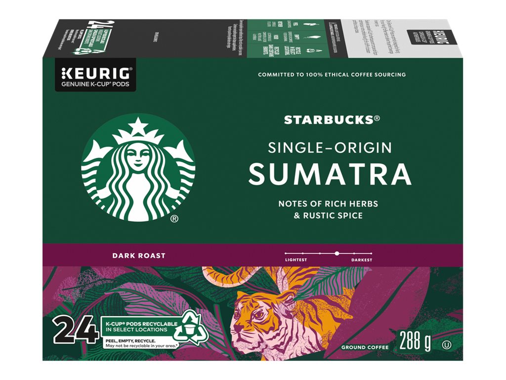 Starbucks K-Cup Coffee - Sumatra Dark Roast - 24s