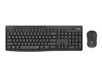 Logitech MK295 Silent - keyboard and mouse set - QWERTY - English - graphite Input Device