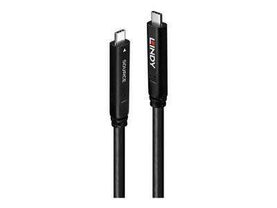 LINDY 15m USB 3.2 Gen 2 & DP 1.4 Typ C Hybridkabel - 43399