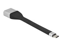 DeLOCK Adapter 24 pin USB-C han -> 20 pin DisplayPort hun 14 cm Sort