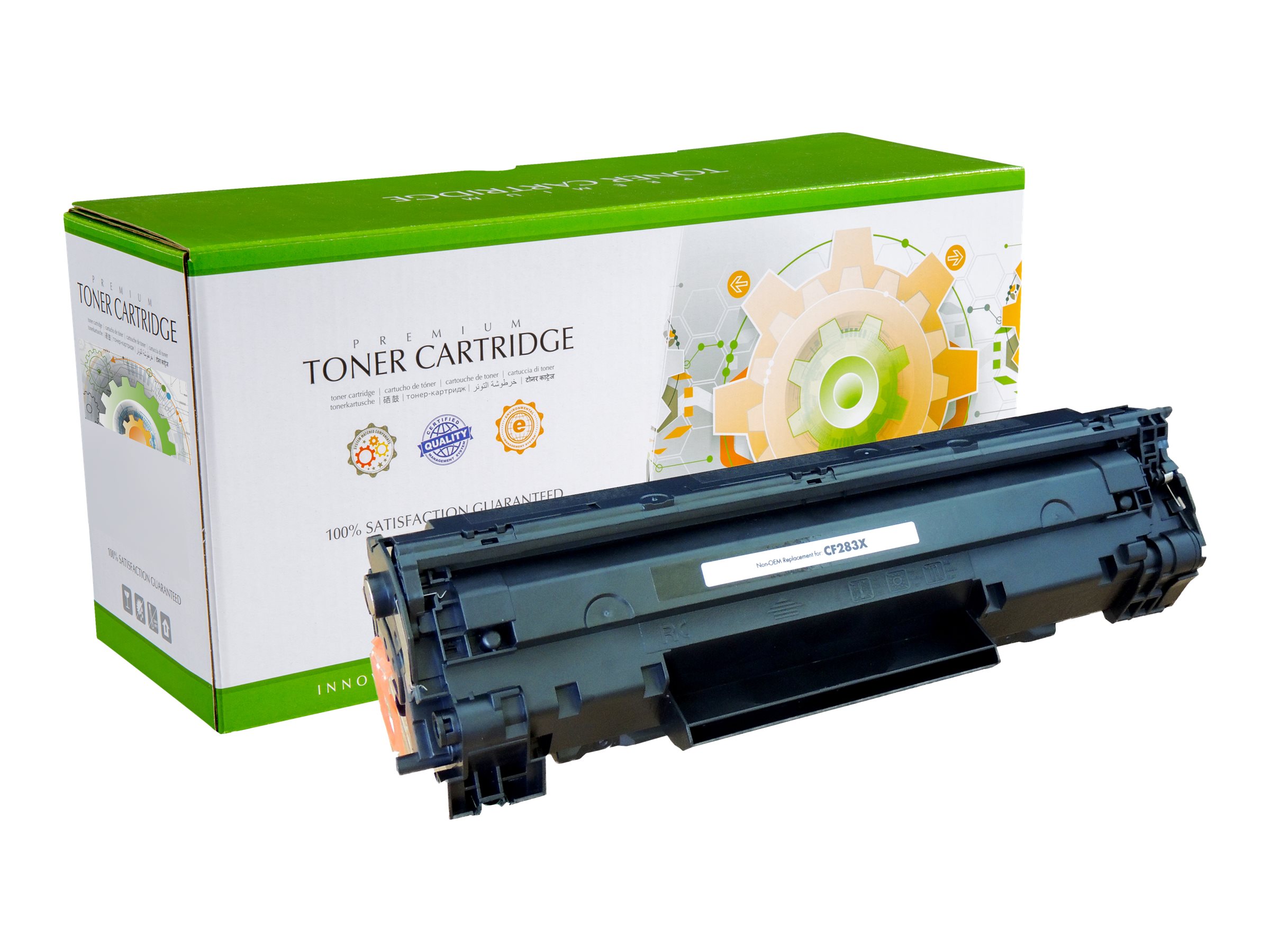 STATIC Toner cartridge compatible with HP CF283X/Canon 9435B002 black High Capacity compatible 2.200 pages