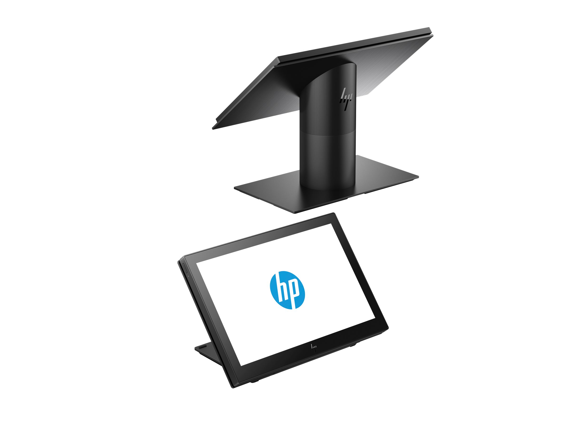 HP Engage One 143 all-in-one Core i3 7100U 2.4 GHz 8 GB SSD 256 GB LED Product shot Multi-angle 79100