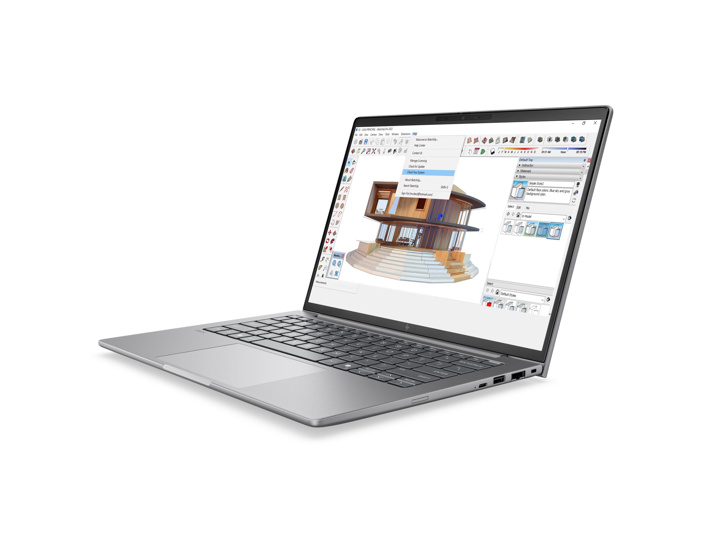 HP ZBook 8 G2a Mobile Workstation Copilot+ PC AI PC AI Workstation 14 AMD Ryzen AI 7 PRO Product shot Right side 77950