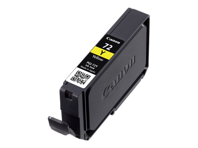 Canon PGI-72Y yellow original ink Product shot Right-angle 79400