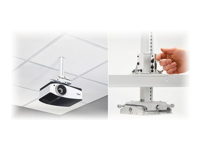 Chief Universal Suspended Ceiling Projector System - White - Mounting kit (interface plate, suspended ceiling plate, column) - for projector - lockable - white - suspended ceiling - for Epson PowerLite Home Cinema 20XX, Home Cinema 35XX; Sony VPL-FHZ57, HW65, VW365, VW665