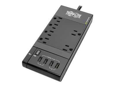 Tripp Lite Surge Protector Power Strip 8 Outlets 4 USB Ports 6ft