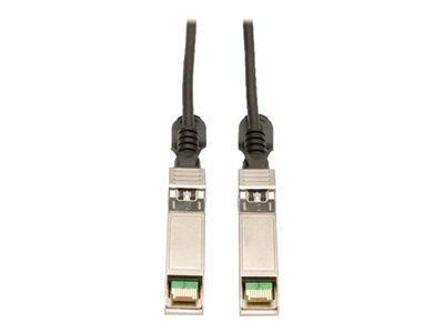 Tripp Lite 3M SFP+ 10Gbase-CU Twinax Passive Copper Cable SFP-H10GB-CU3M Compatible Black 10ft 10'