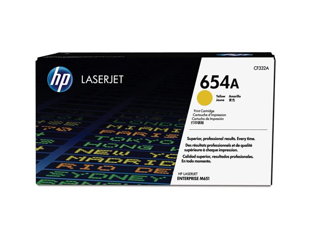 HP 654A Yellow Toner