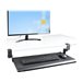 StarTech.com Under-Desk Keyboard Tray, Clamp-on Keyboard Holder, Supports up to 12kg (26.5lb), Sliding Keyboard and Mouse Drawer with C-Clamps, Height Adjustable Keyboard Tray
