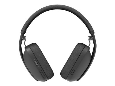 Logitech Zone Vibe 100 Lightweight Wireless Over Ear Headphones with Noise  Canceling Microphone, Advanced Multipoint Bluetooth Headset, Works with  Teams, Google Meet, Zoom, Mac/PC - Graphite 