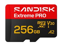 SanDisk Extreme PRO - flash memory card - 256 GB - microSDXC UHS-I